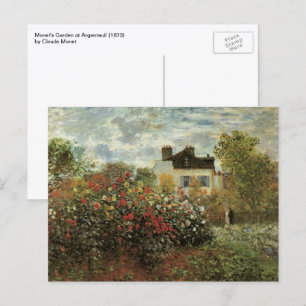 Carte Postale Jardin de Monet à Argenteuil par Claude Monet