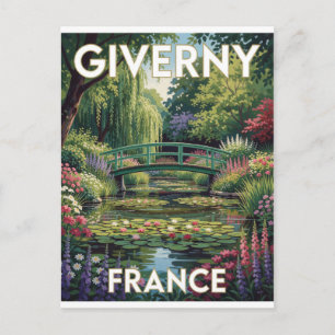 Carte Postale Jardin de Monet à Giverny France Scène d'eau fleur