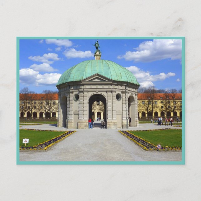 Carte Postale Jardin de Munich (Hofgarten) (Devant)