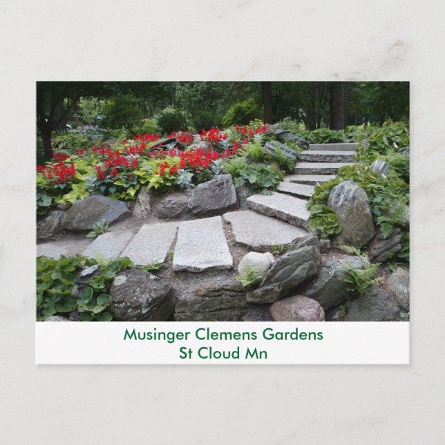 Carte Postale Jardin de Musinger (Devant)