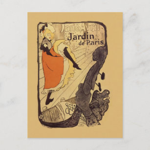 Carte Postale Jardin de Paris - Toulouse-Lautrec