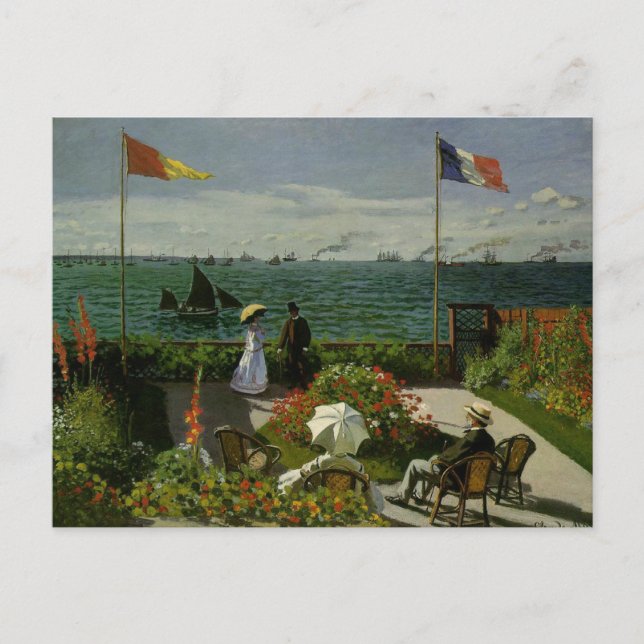 Carte Postale Jardin de Saint Adresse par Claude Monet (Devant)