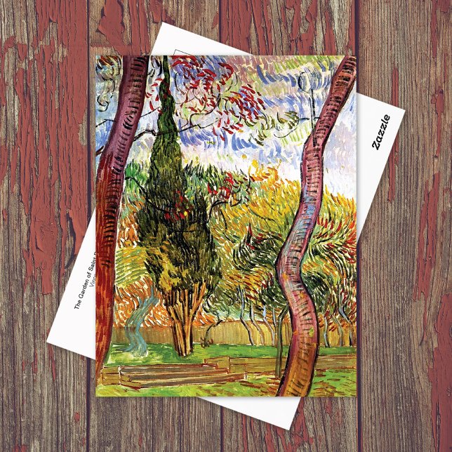 Carte Postale Jardin de Saint-Paul Vincent van Gogh (Créateur téléchargé)