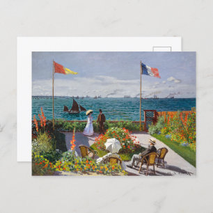 Carte Postale Jardin de Sainte-Adresse CLAUDE MONET