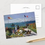 Carte Postale Jardin de Sainte-Adresse | CLAUDE MONET<br><div class="desc">Jardin de Sainte-Adresse,  ou Jardin à Sainte-Adresse (1867) de Claude Monet,  artiste impressionniste français. Le tableau dépeint une scène ensoleillée de loisirs contemporains dans la station balnéaire de Monet,  Sainte-Adresse. Utilisez les outils de conception pour ajouter du texte personnalisé ou personnaliser l'image.</div>