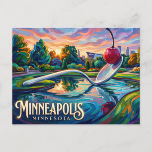 Carte Postale Jardin de sculptures de Minneapolis Minnesota