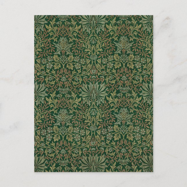 Carte Postale Jardin de William Morris - Verts (Devant)