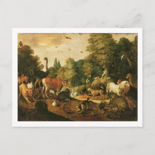 Carte Postale Jardin d'Eden (huile sur toile)