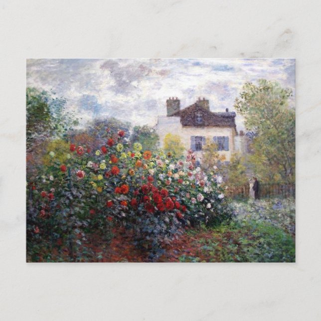 Carte Postale Jardin des Beaux-Arts de Dahlias (Devant)