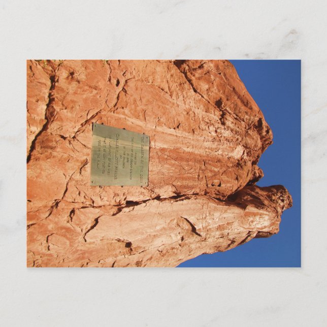 Carte Postale Jardin des Dieux (Devant)