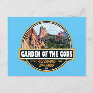 Carte Postale Jardin des dieux Colorado Springs Emblem de voyage