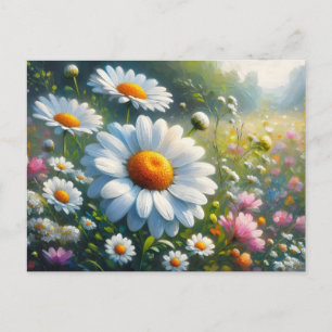 Carte Postale Jardin des marguerites