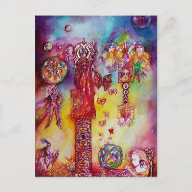 CARTE POSTALE JARDIN DES OMBRES PERDUES, DES FAERY ET DES PAPILL (Devant)