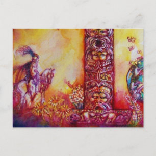 CARTE POSTALE JARDIN DES OMBRES PERDUES, DES FAERY ET DES PAPILL