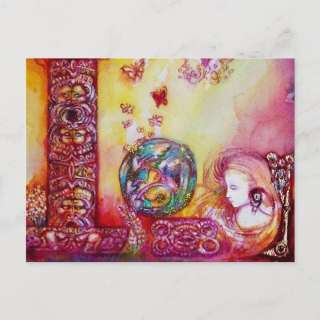 CARTE POSTALE JARDIN DES OMBRES PERDUES - FAERY ET BUTTERFLIES (Devant)