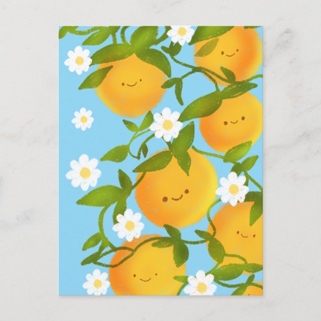 Carte Postale Jardin des Oranges d'été (Devant)