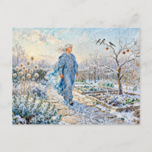 Carte Postale Jardin d'hiver du dieu grec Borée