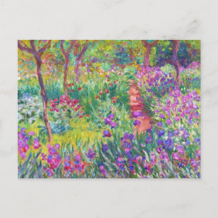 Carte Postale Jardin d'Iris à Giverny Claude Monet cool, vieux,