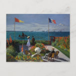 Carte Postale Jardin du Monet à Sainte-Adresse Peinture<br><div class="desc">Peinture impressionniste de Monet - Chefs-d'oeuvre classique - Claude Monet Impressionniste Série Peinture - Jardin de Sainte-Adresse</div>