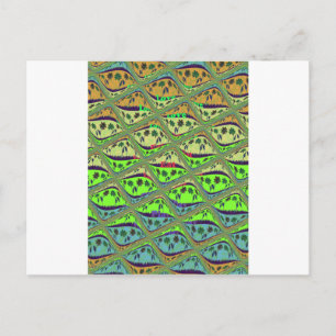 Carte Postale Jardin Éclectique Enchantant À damiers Beauté Flor