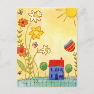 Carte Postale jardin en abondance