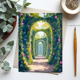 Carte Postale Jardin Enchanté   Peinture de l'Arche Florale