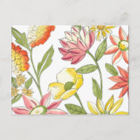 Jardin fleuri avec Arrière - plan blanc