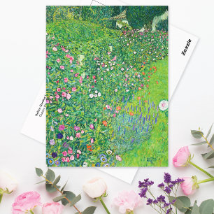 Carte Postale Jardin italien Gustav Klimt