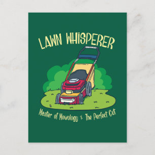 Carte Postale Jardin Jardin de la tondeuse de pelouse Whisperer