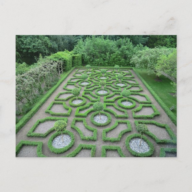 Carte Postale Jardin Knot dans les jardins de l'ancienne salle M (Devant)