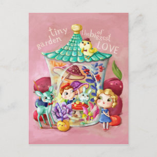 Carte Postale Jardin minuscule du plus grand amour