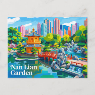 Carte Postale Jardin Nan Lian Hong Kong