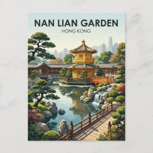 Carte Postale Jardin Nan Lian Hong Kong