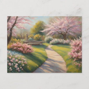 Carte Postale Jardin printanier magnifique dans le parc 