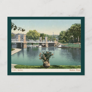 Carte Postale Jardin public, Boston 1905 Vintage