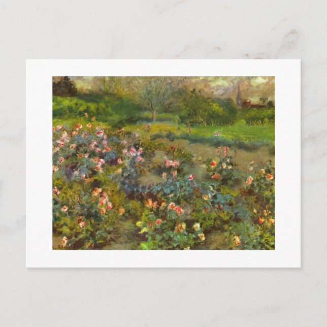 Carte Postale Jardin rose de Renoir (Devant)