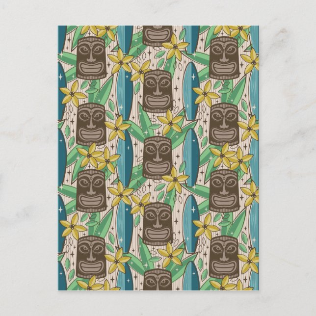 Carte Postale Jardin Tiki (Devant)