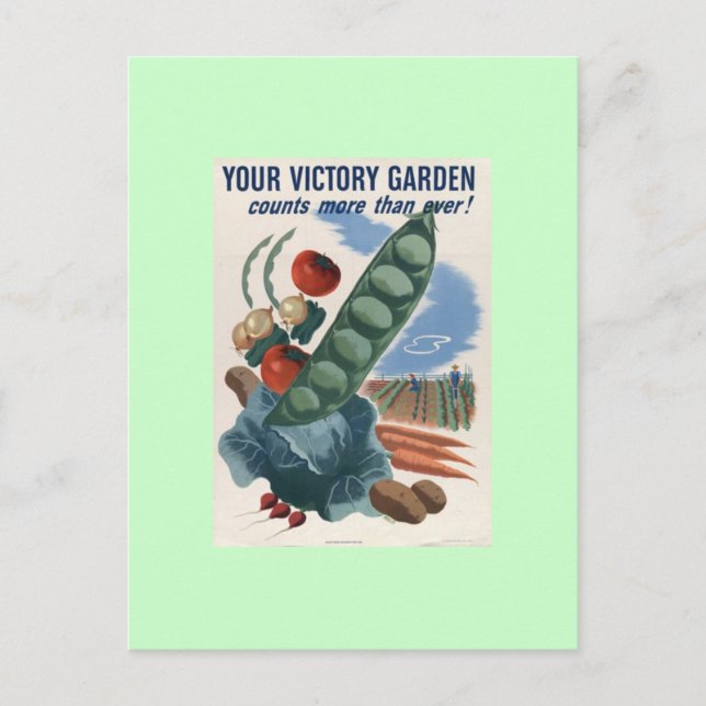 Carte Postale Jardin Victory (Devant)
