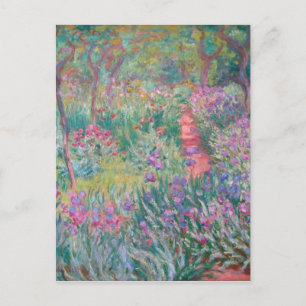 Carte Postale Jardin vintage Floral Claude Monet à Giverny