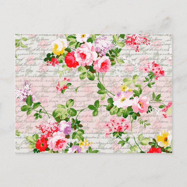 Carte Postale Jardin Whimsical victorien vintage (Devant)