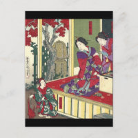 jardin zen automne érable kimono japonais geisha