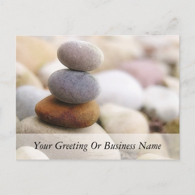 Carte Postale Jardin Zen Rock (Devant)