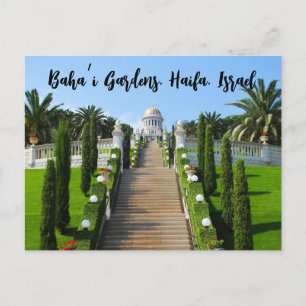 Carte Postale Jardins Baha’i, Haïfa, Israël