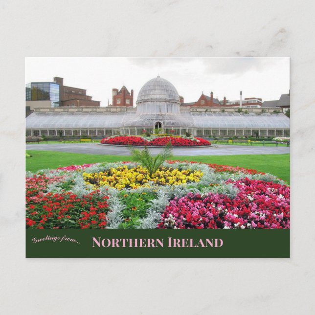 Carte Postale Jardins botaniques de Belfast en Irlande du Nord (Devant)