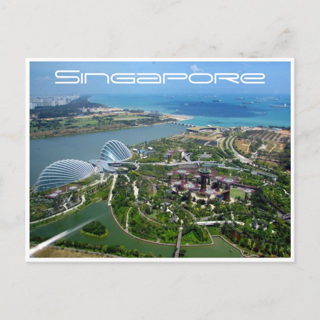 Carte Postale jardins de la baie de singapour (Devant)