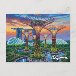 Carte Postale Jardins de la baie de Singapour