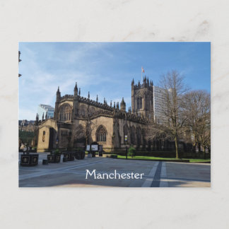 Carte Postale Jardins de la cathédrale de Manchester