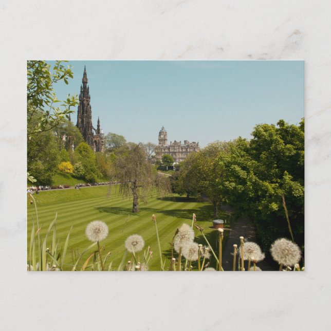 Carte Postale Jardins de Princess Street (Devant)
