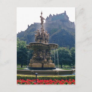 Carte Postale Jardins de Red Princess Street, Edimbourg, Ecosse