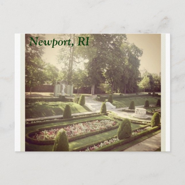 Carte Postale Jardins de Rhode Island (Devant)